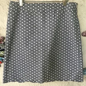 Talbots Size 6 Geometric Skirt
